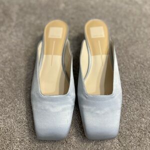 Dolce Vita satin kitten heel Elegant Blue Women's Mules